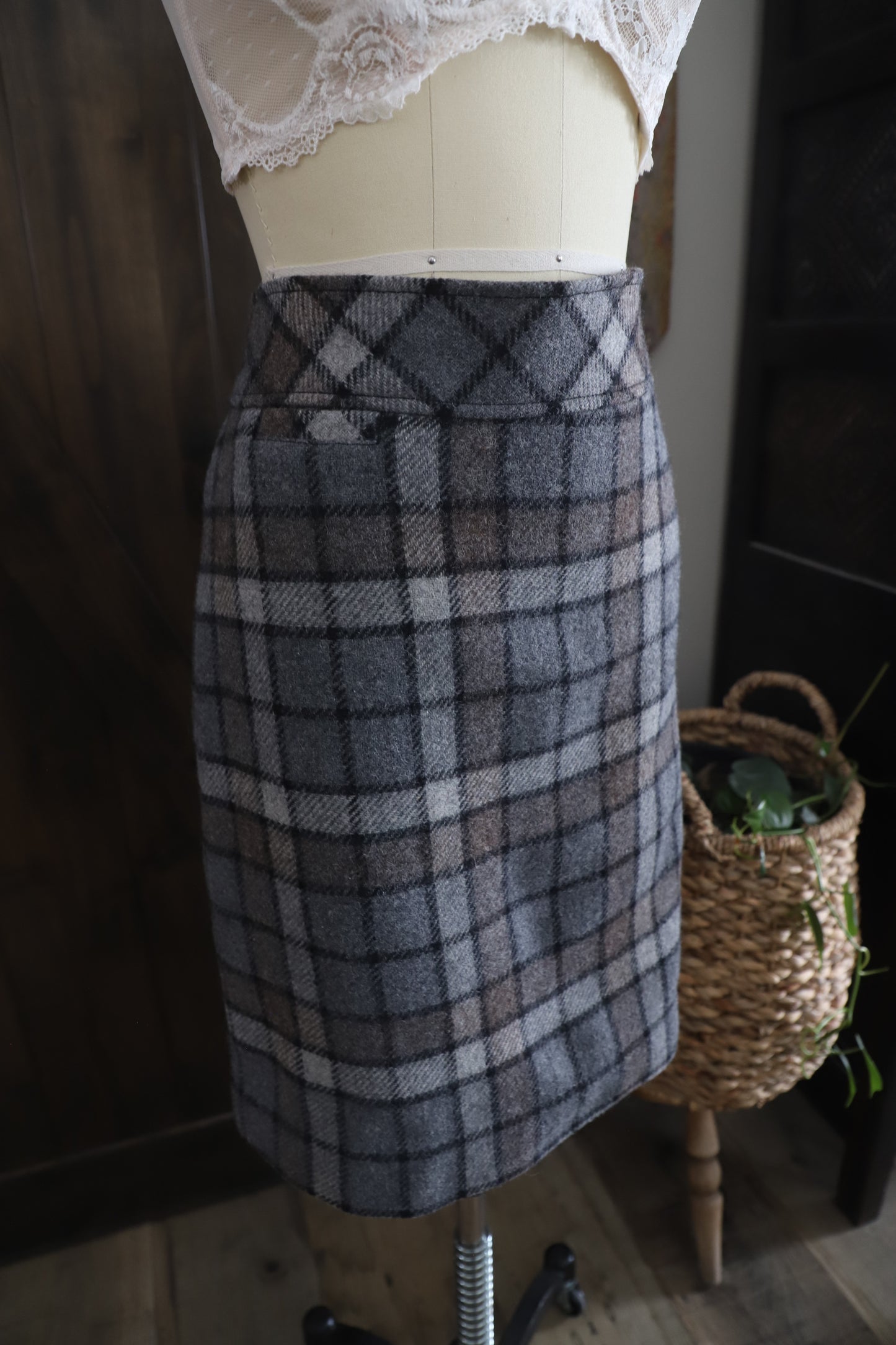 LLBean wool blend skirt, size 6P