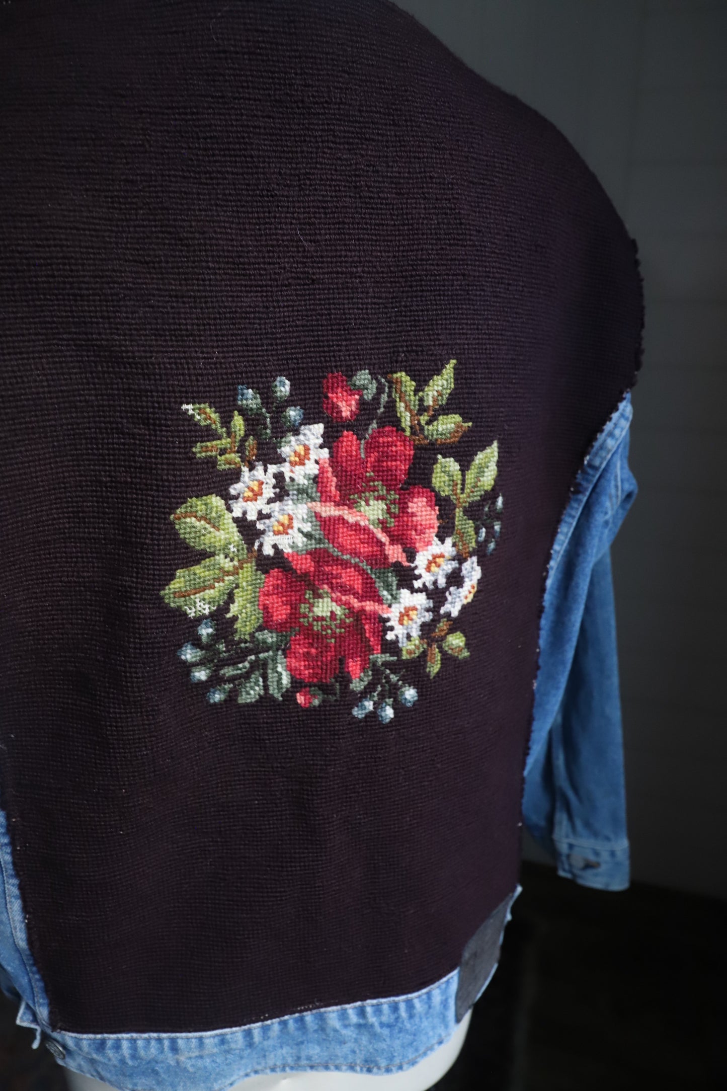 Vintage Polo Ralph Lauren upcycled denim jacket
