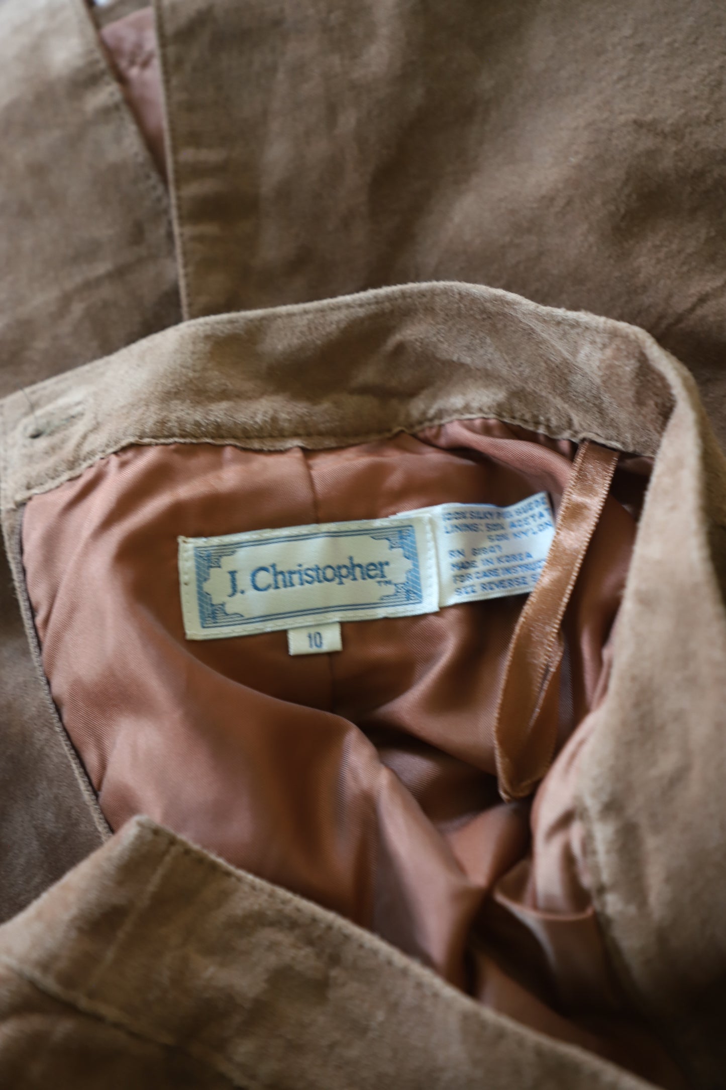 Vintage suede skirt size 10 (28” waist)