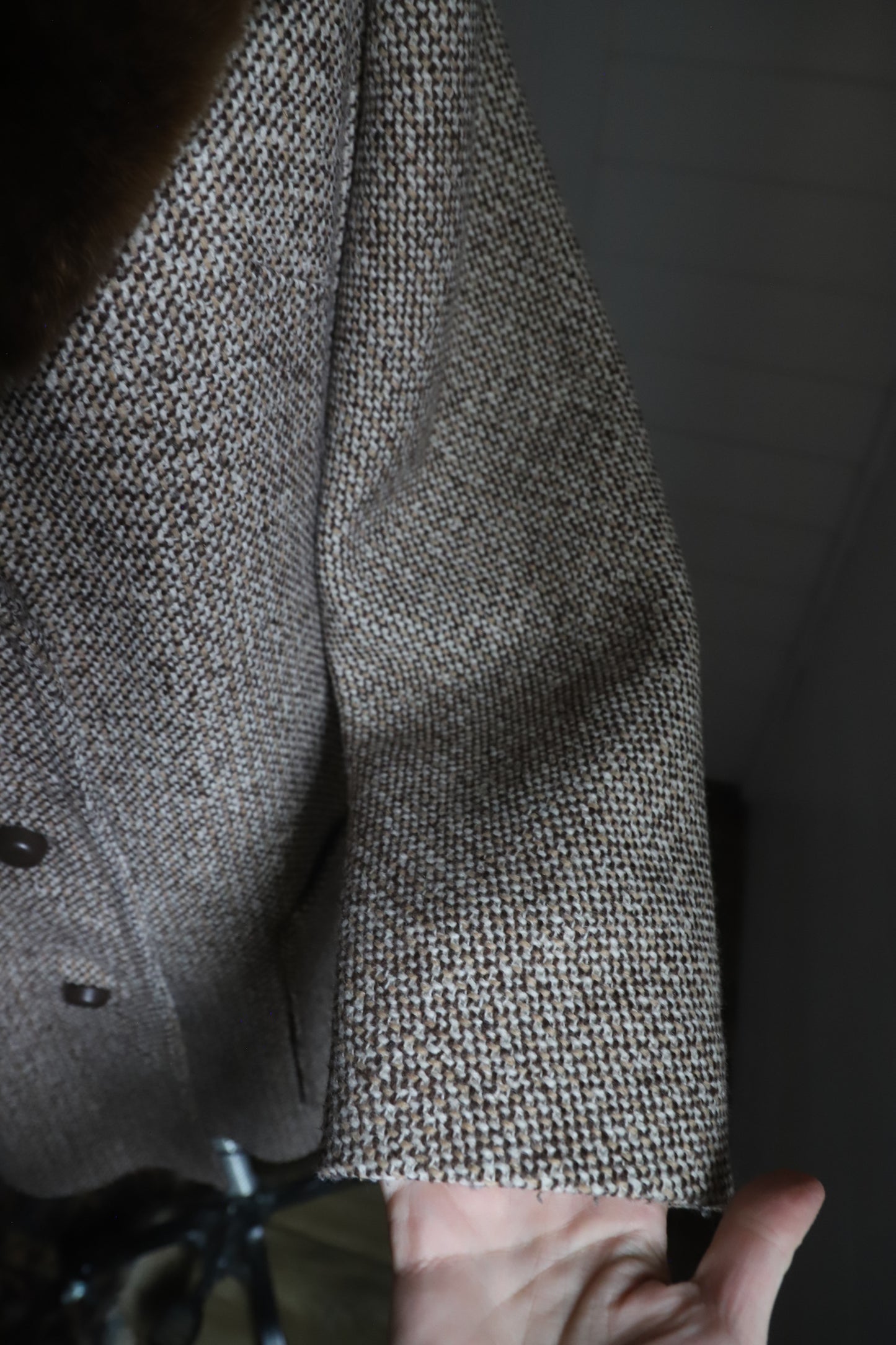 Vintage Lawson coat with real fur collar