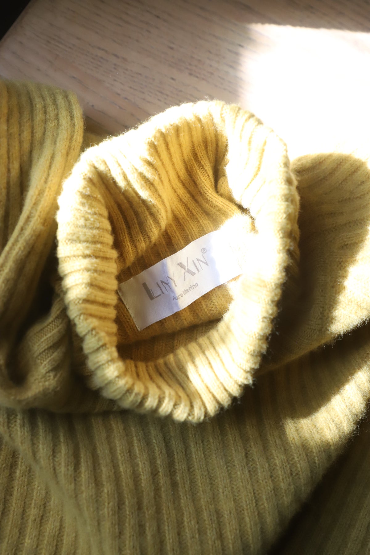 100% merino wool knit, chartreuse!