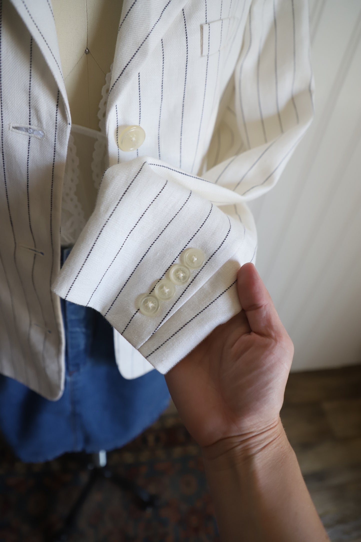 Vintage Ralph Lauren pin stripe blazer size 10