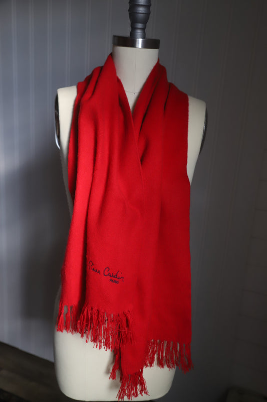 Vintage Pierre Cardin wool scarf