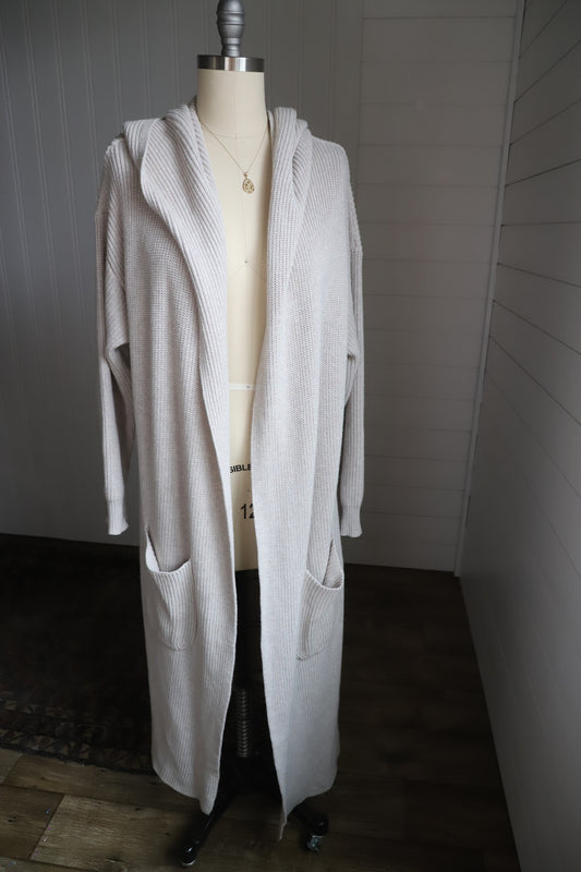 Goumi Organic cotton duster cardigan, OS