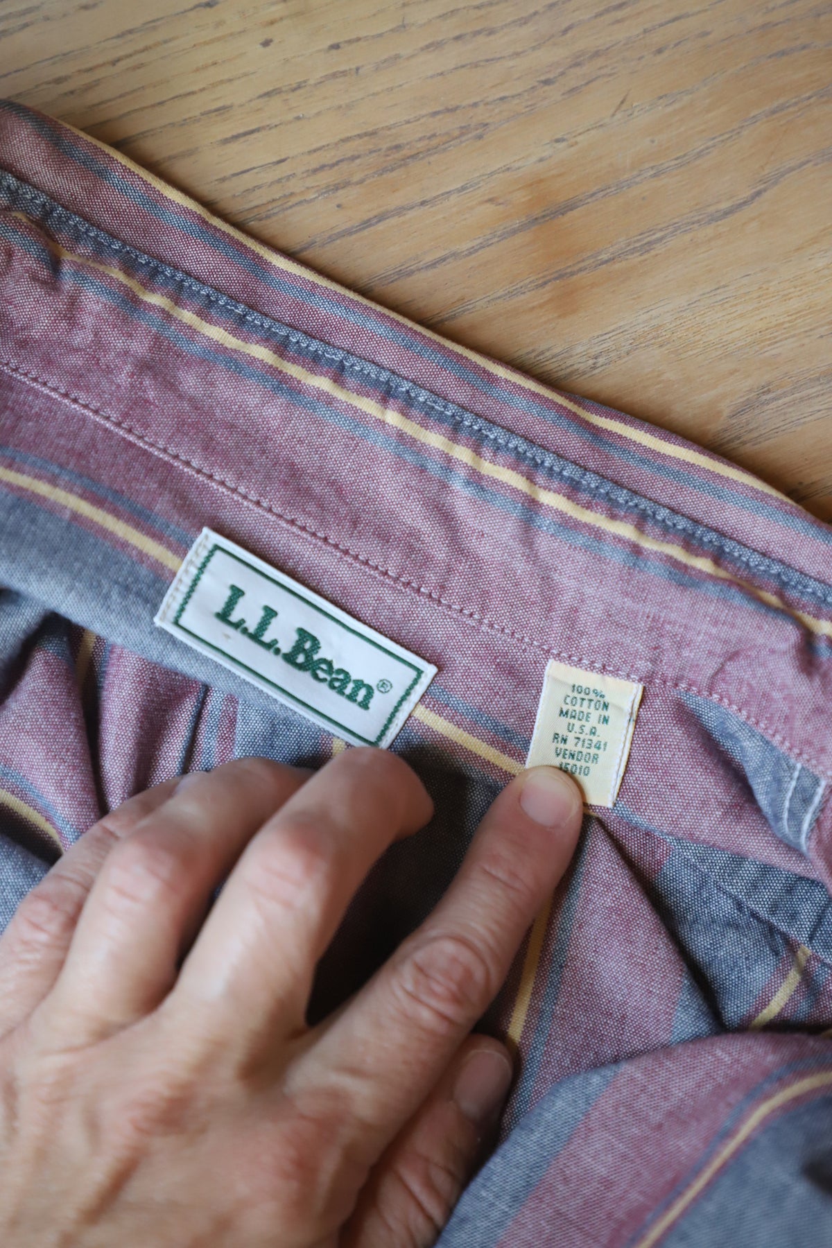 Vintage 80’s USA made LLBean button down