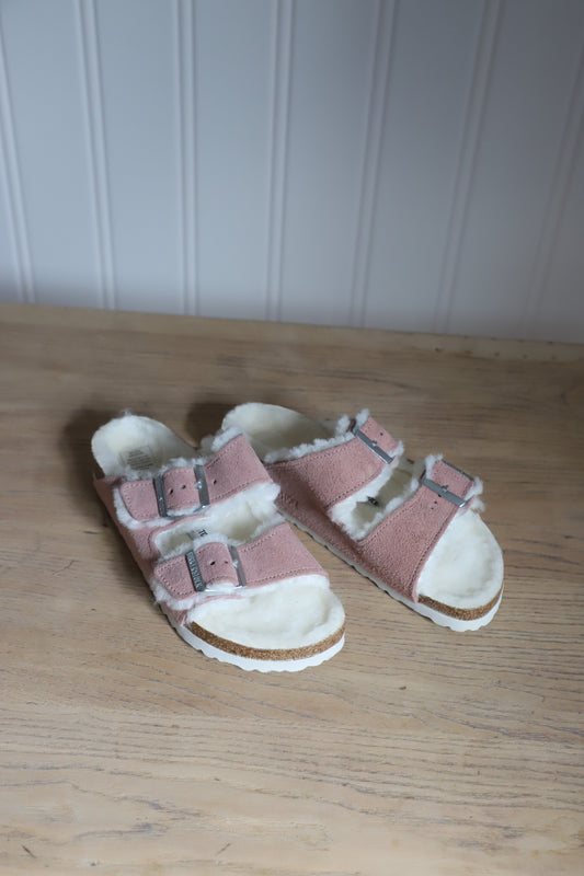 NEW Birkenstock AZ Sherling lined sandals size 37