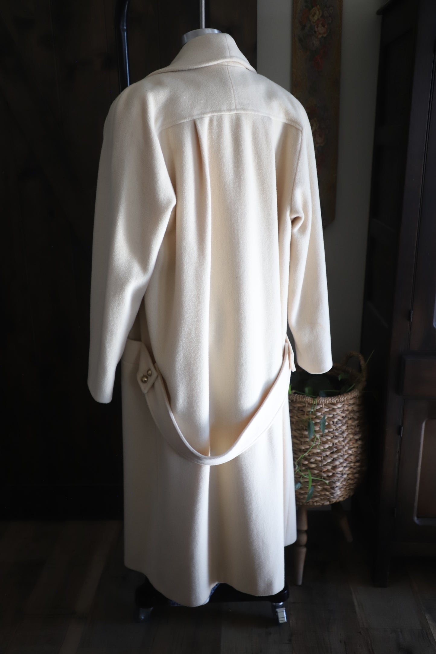 Vintage cream wool Peacoat size 14