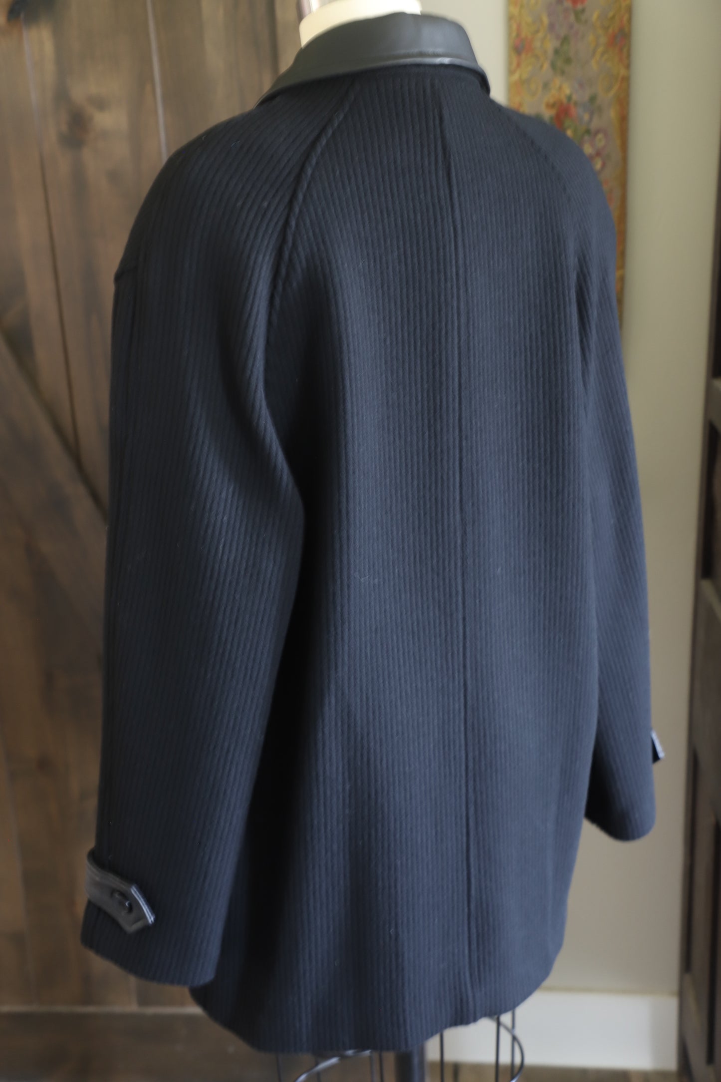 Givenchy wool and leather jacket, XXL