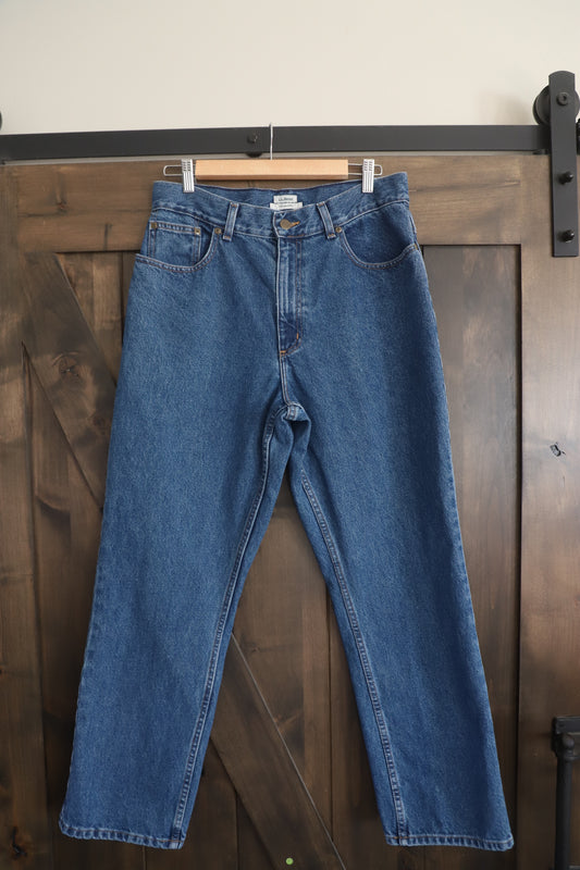 LLBean Original Fit denim, size 12