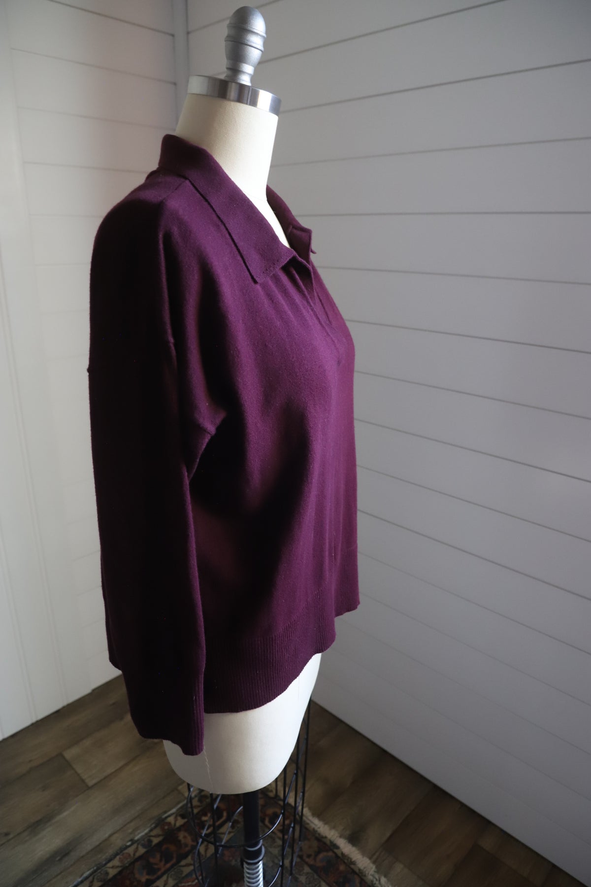 LLBean cotton/cashmere knit size L/P