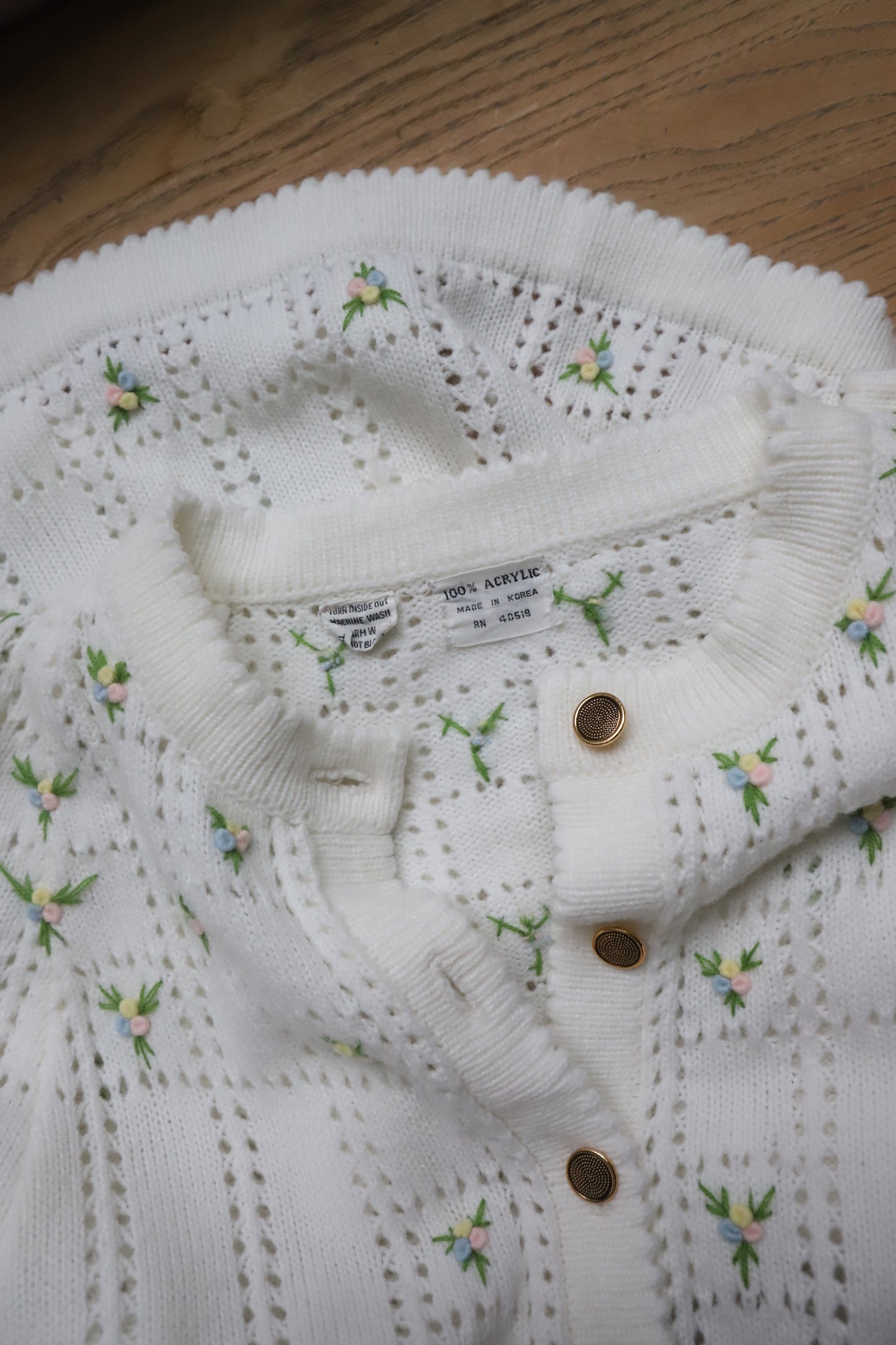 Vintage acrylic cape