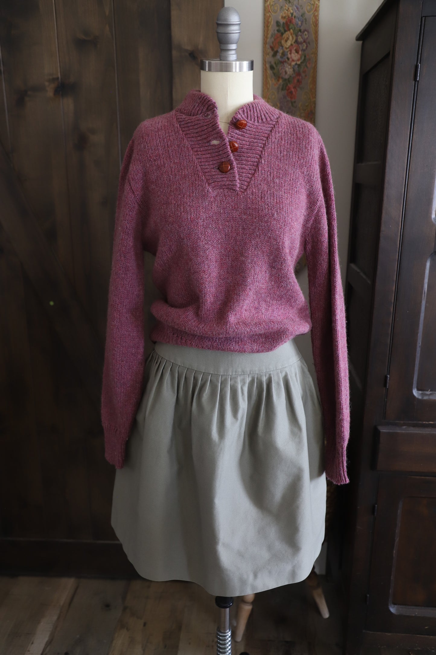 Sylvia Heisel cotton/silk skirt size 2