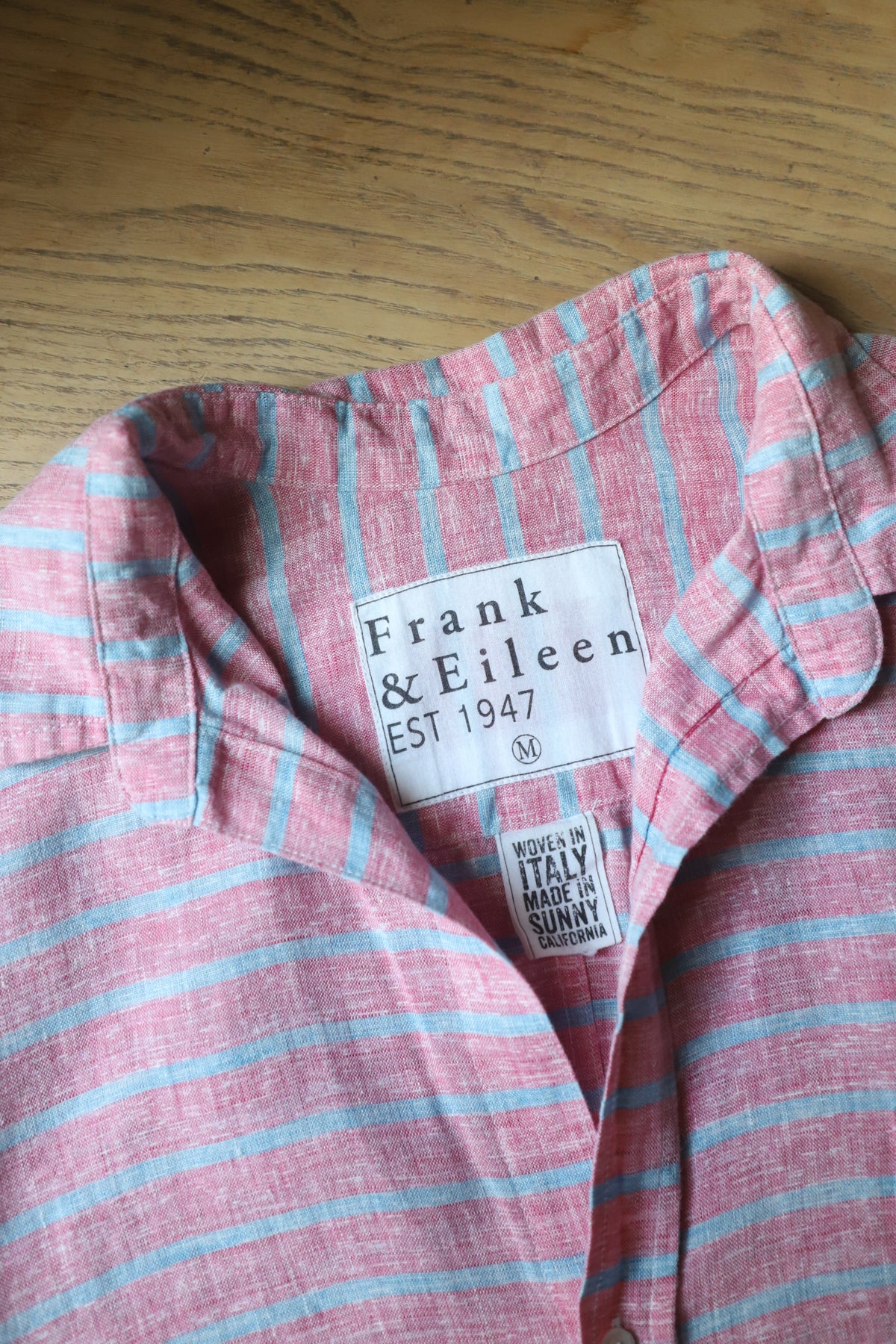 Frank and Eileen linen shirt size M