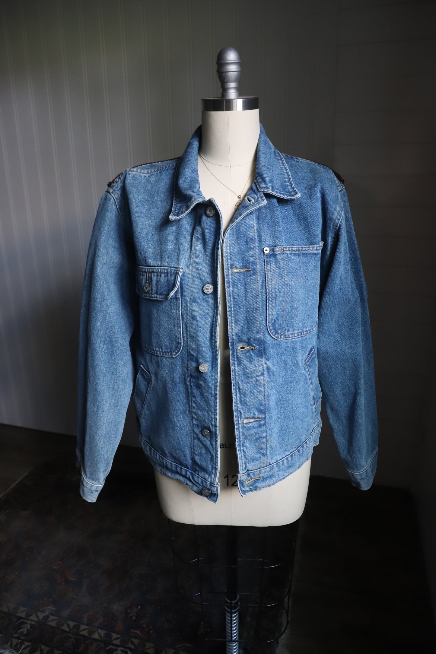 Vintage Polo Ralph Lauren upcycled denim jacket
