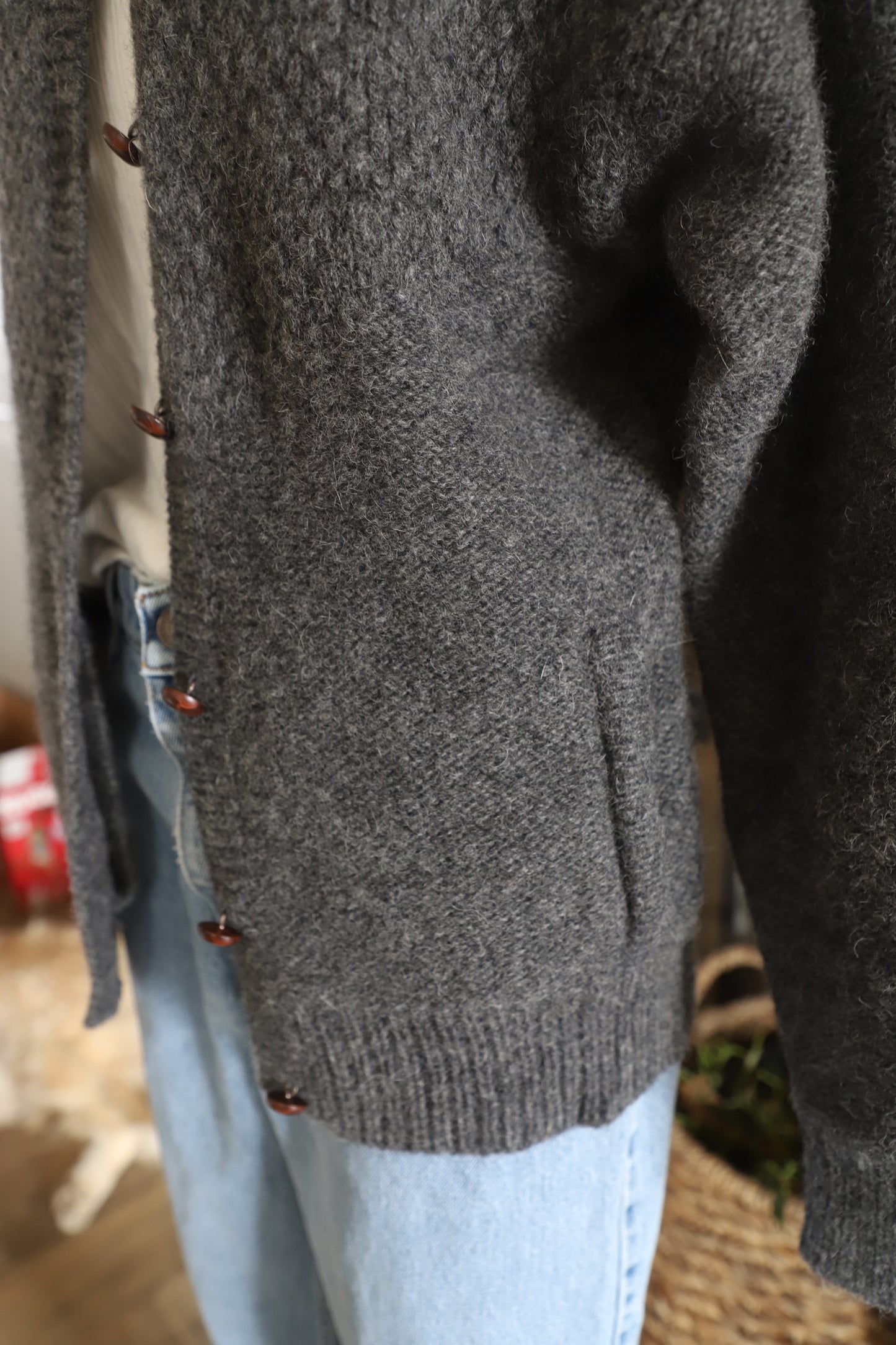 Vintage Eddie Bauer wool cardigan, M