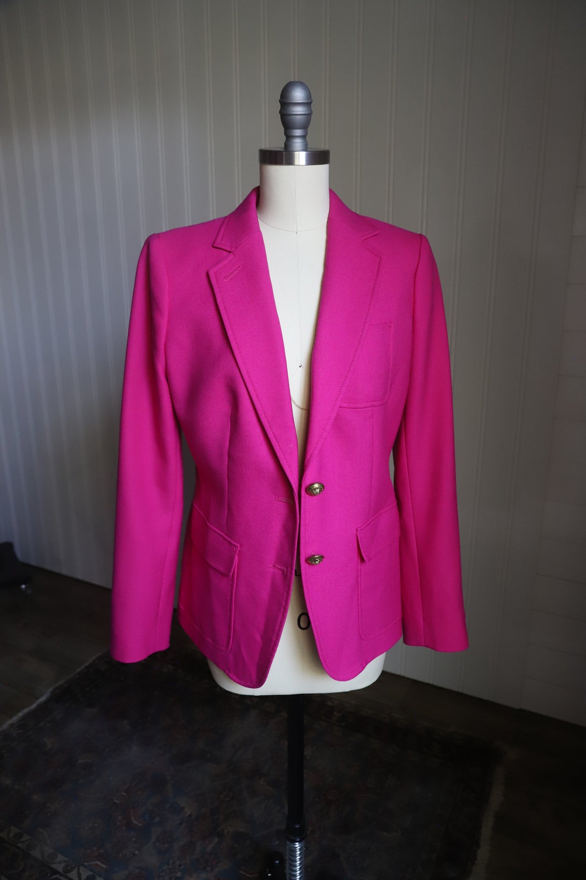JCrew hot pink wool blazer size 4