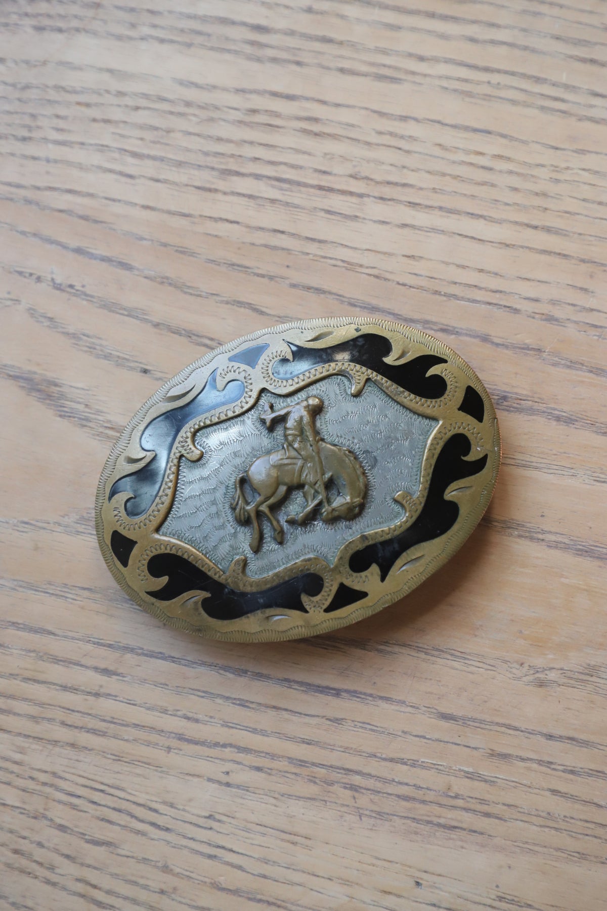 Vintage 1980’s German silver/brass belt buckle