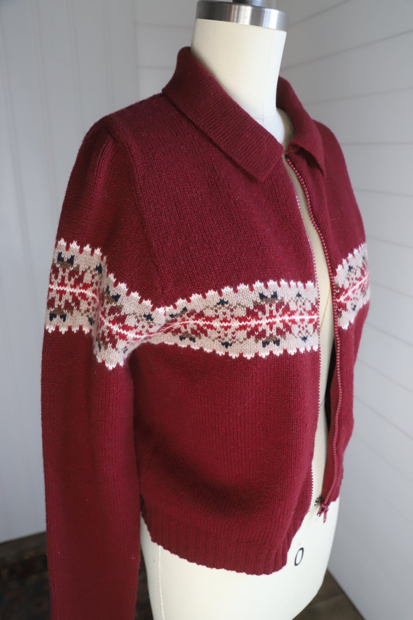 Brandy Melville Paola zip cardigan (wool blend)