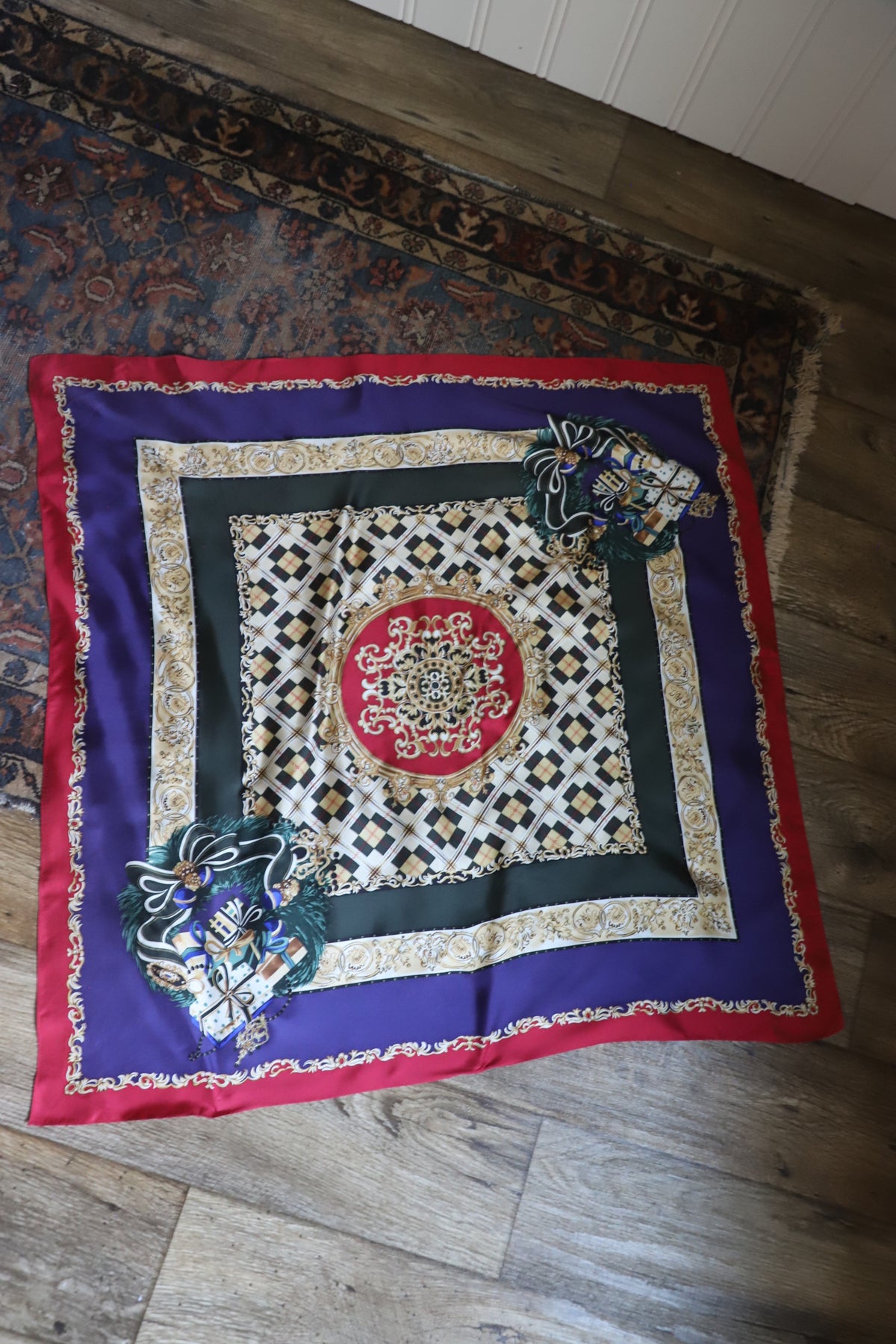 Vintage Talbots 100% silk scarf