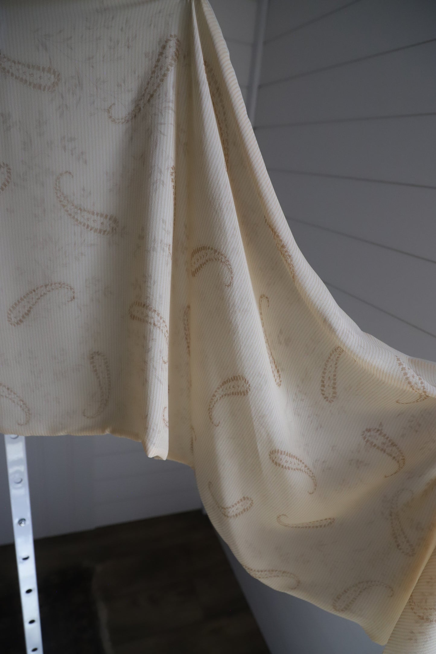Ralph Lauren cream and paisley silk scarf