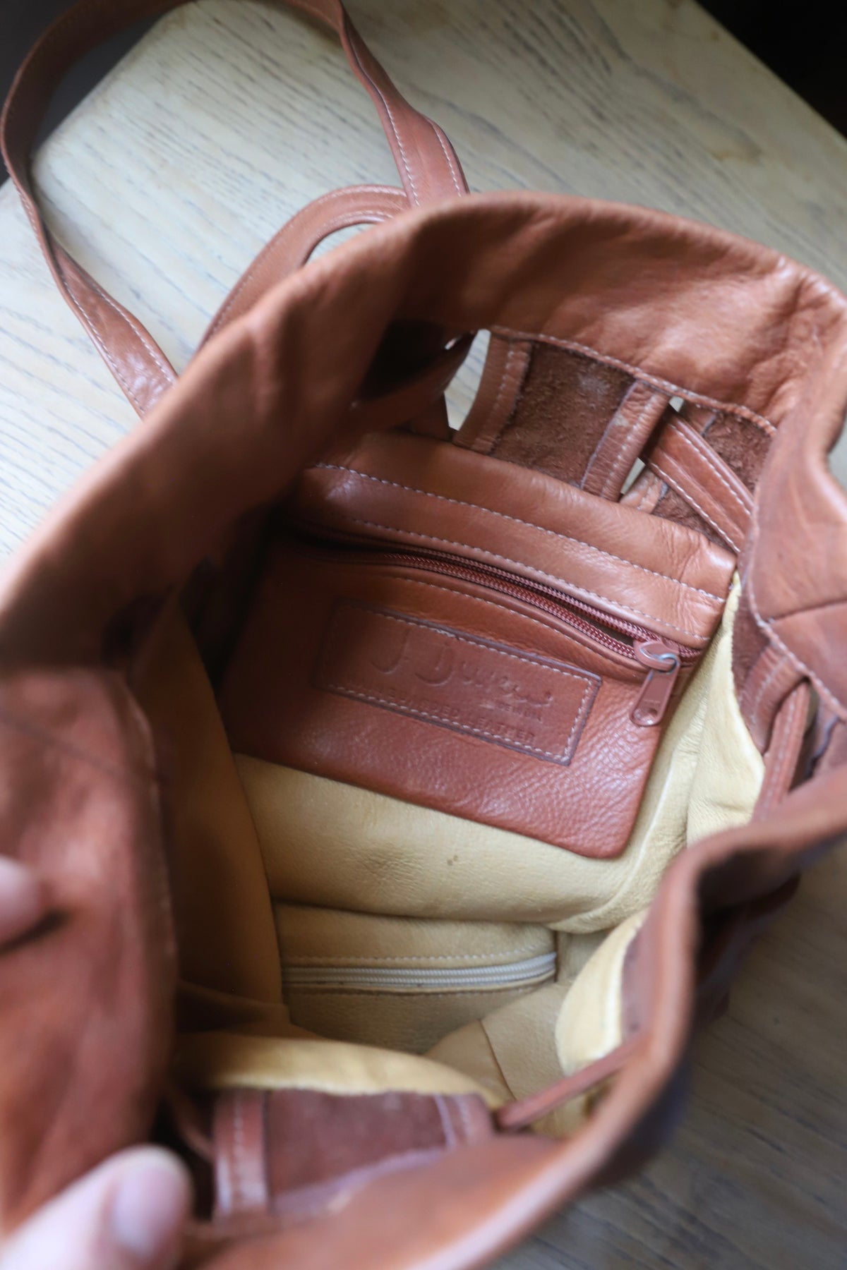 J. Duseri USA made leather bag