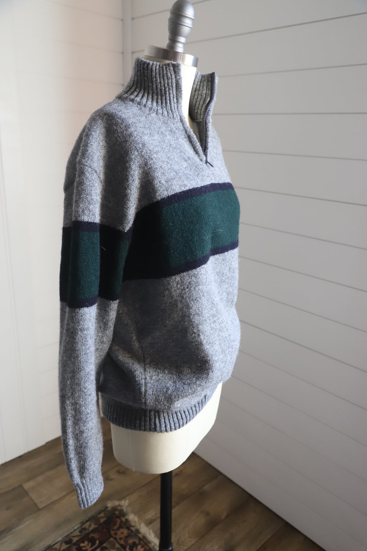 British Wool Brandy Melville quarter zip sweater