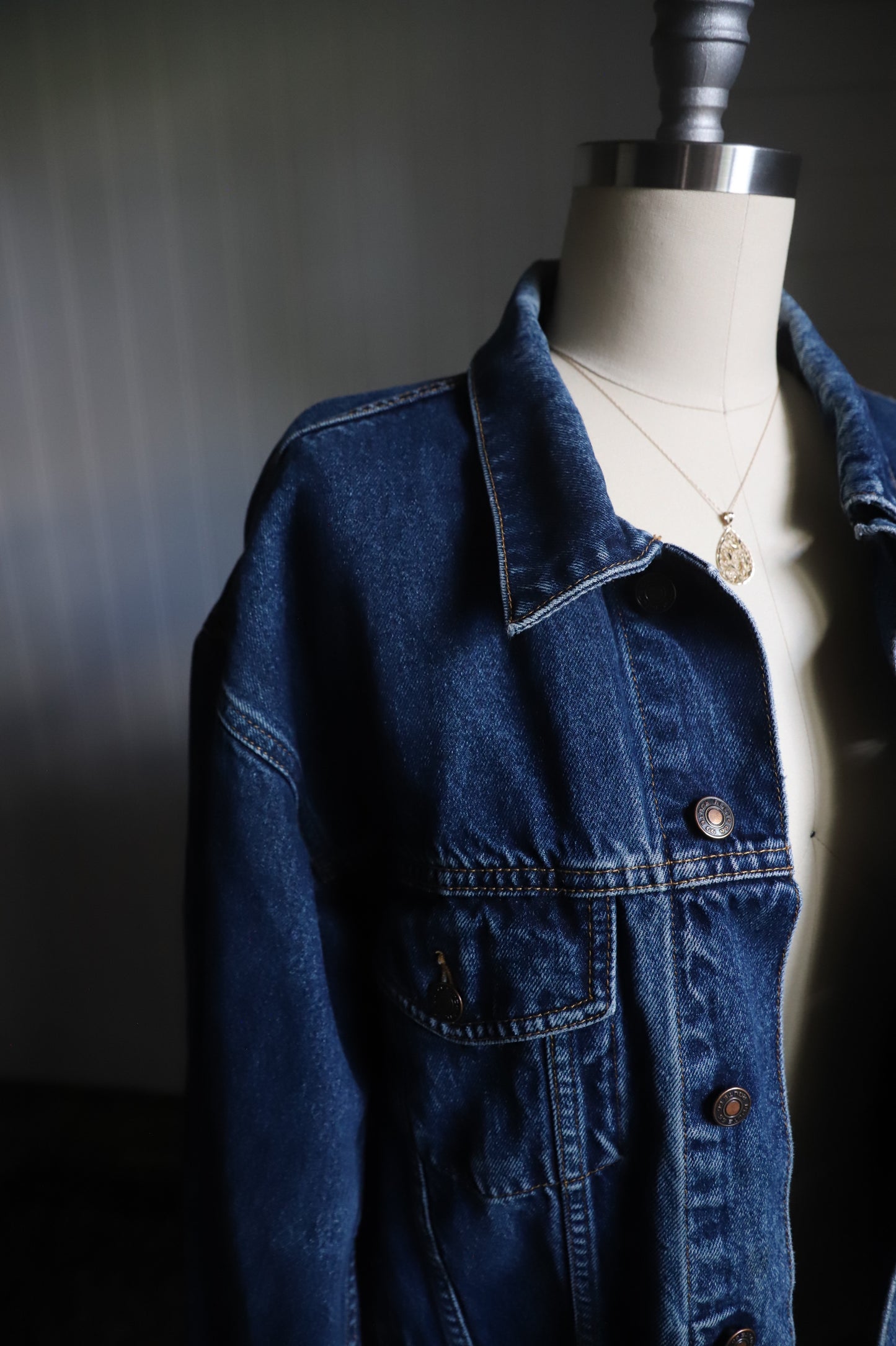 Vintage upcycled denim jacket