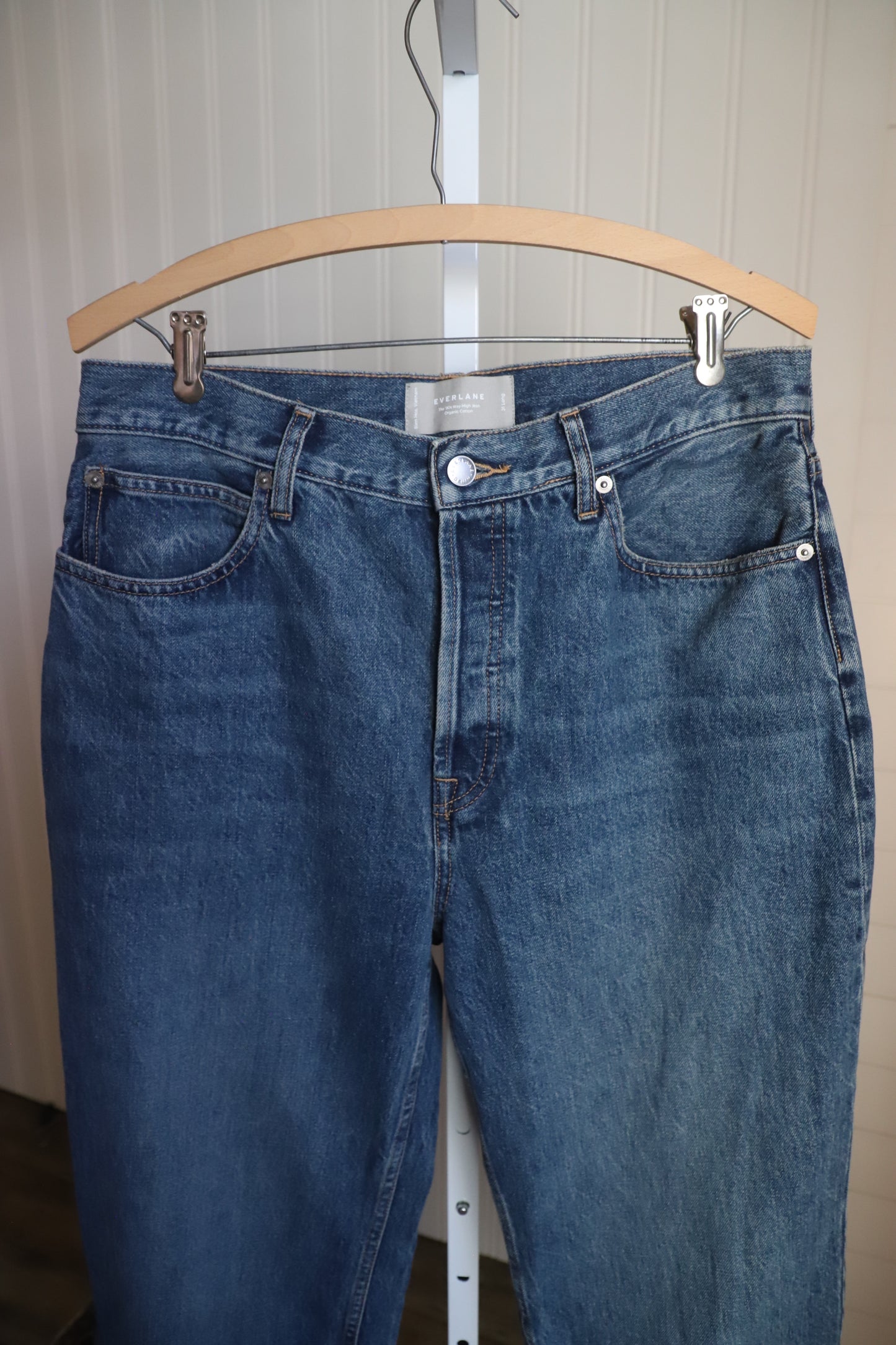 Everlane the 90’s Way High Jean, organic cotton size 31 Long
