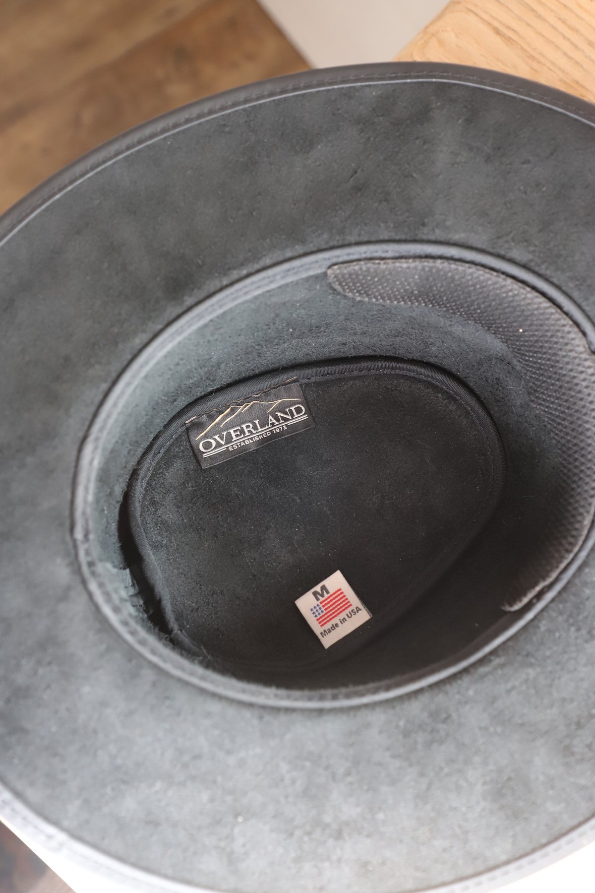 Overland made in USA leather hat size medium