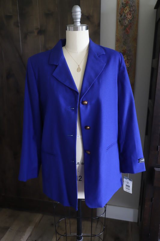 NWT vintage wool blazer size 12