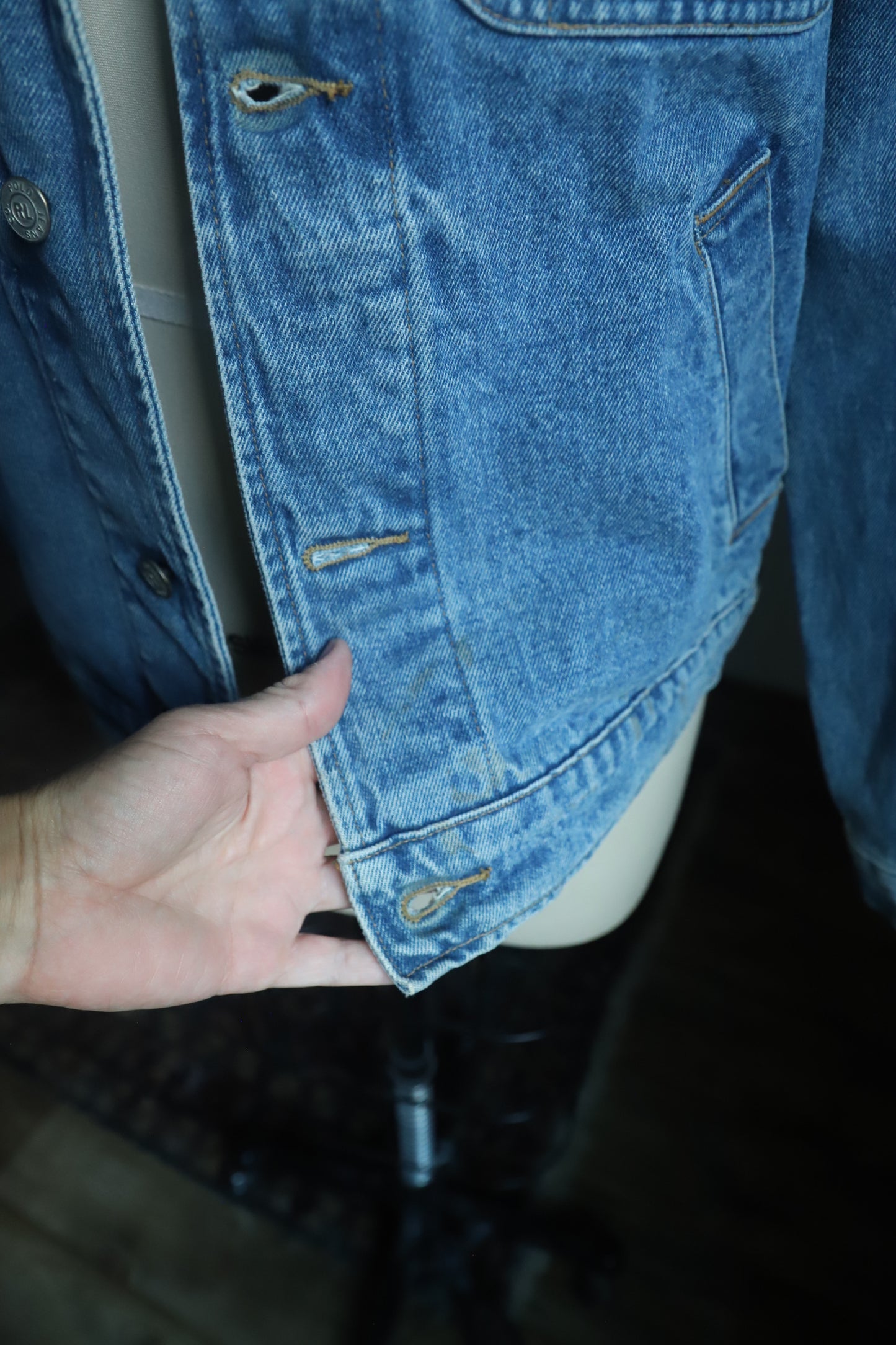 Vintage Polo Ralph Lauren upcycled denim jacket