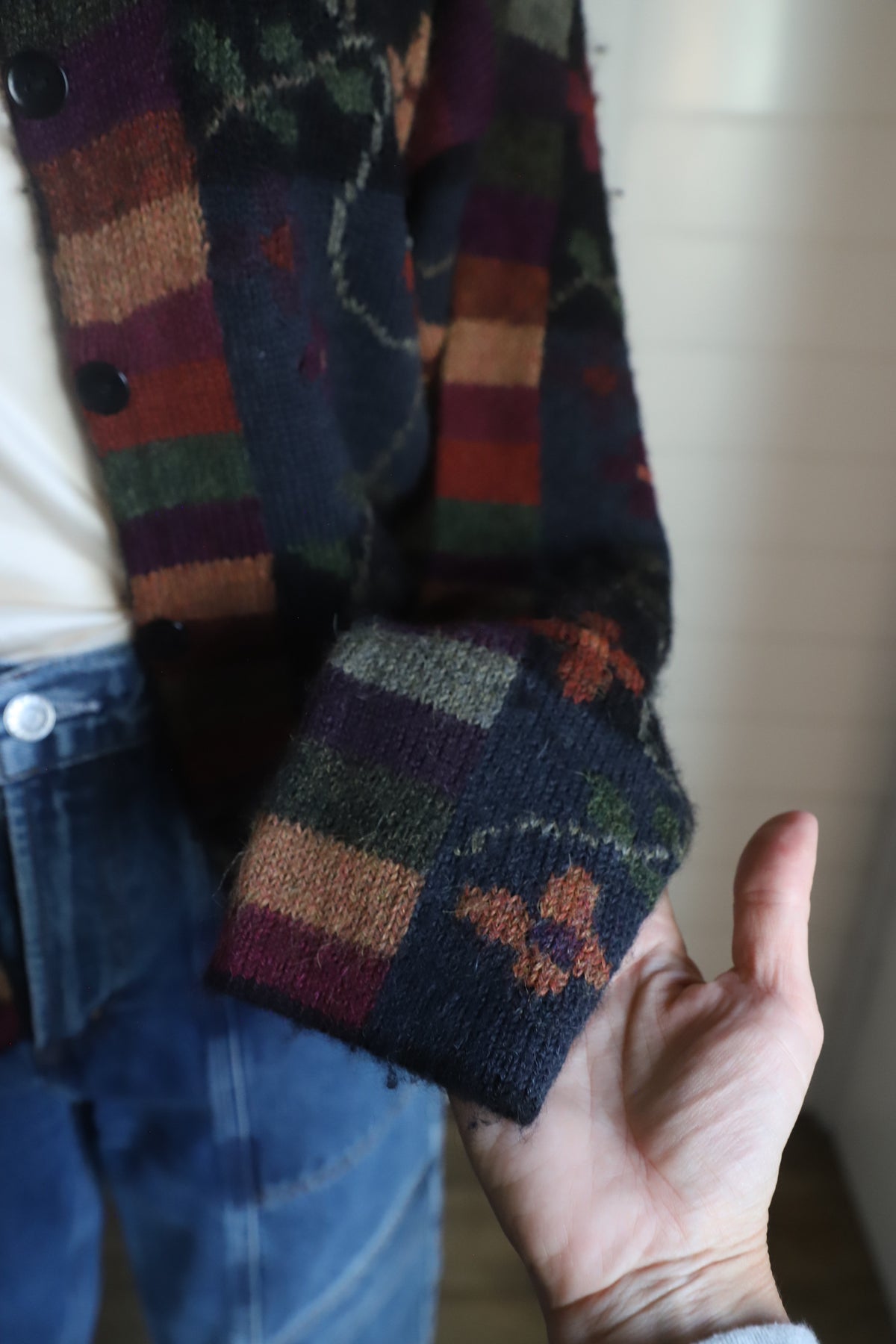 100% alpaca cardigan