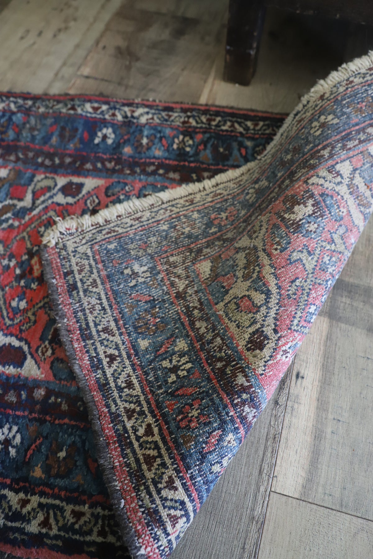 Small vintage woven rug