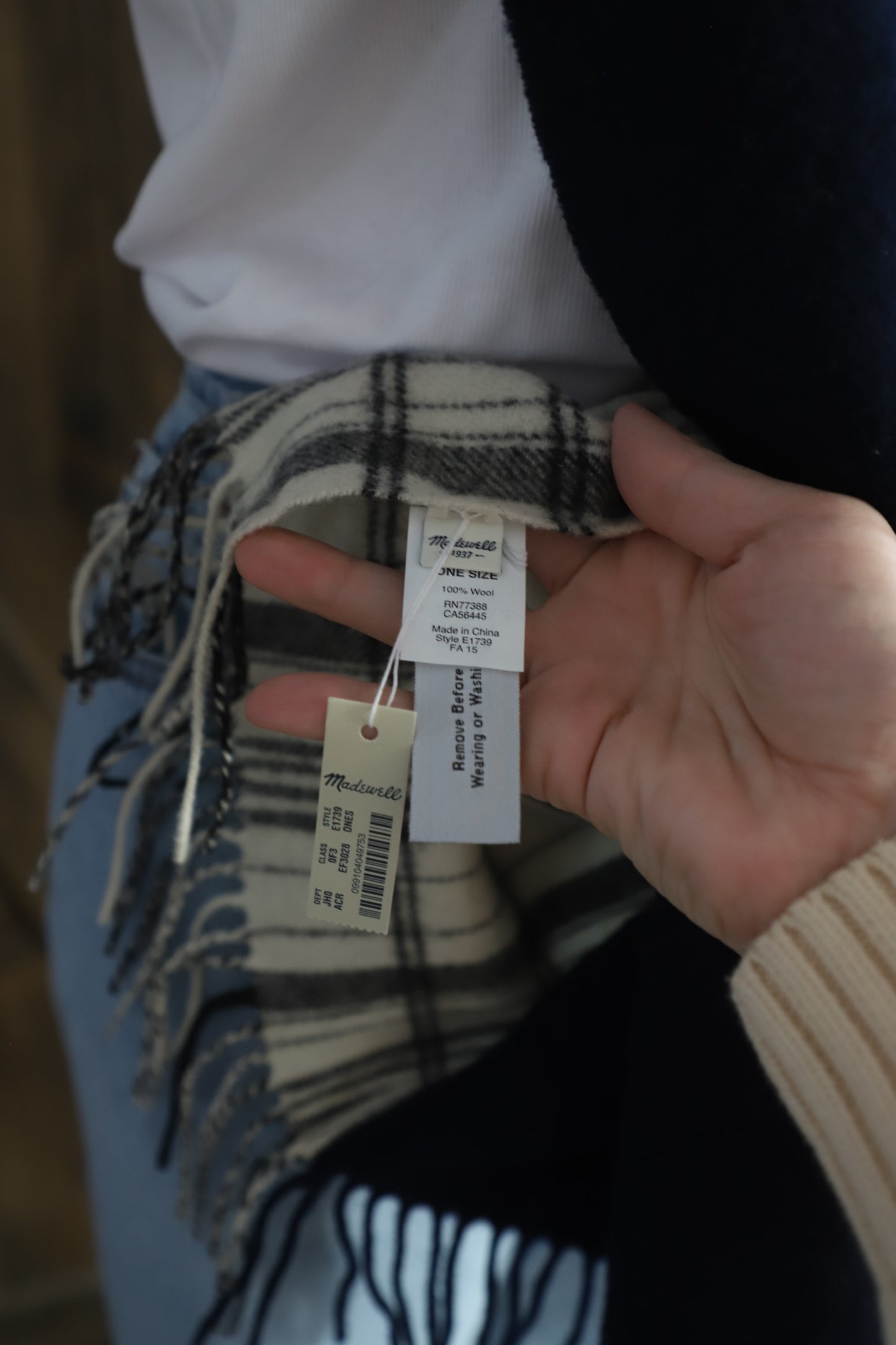 NWT Madewell Wool scarf