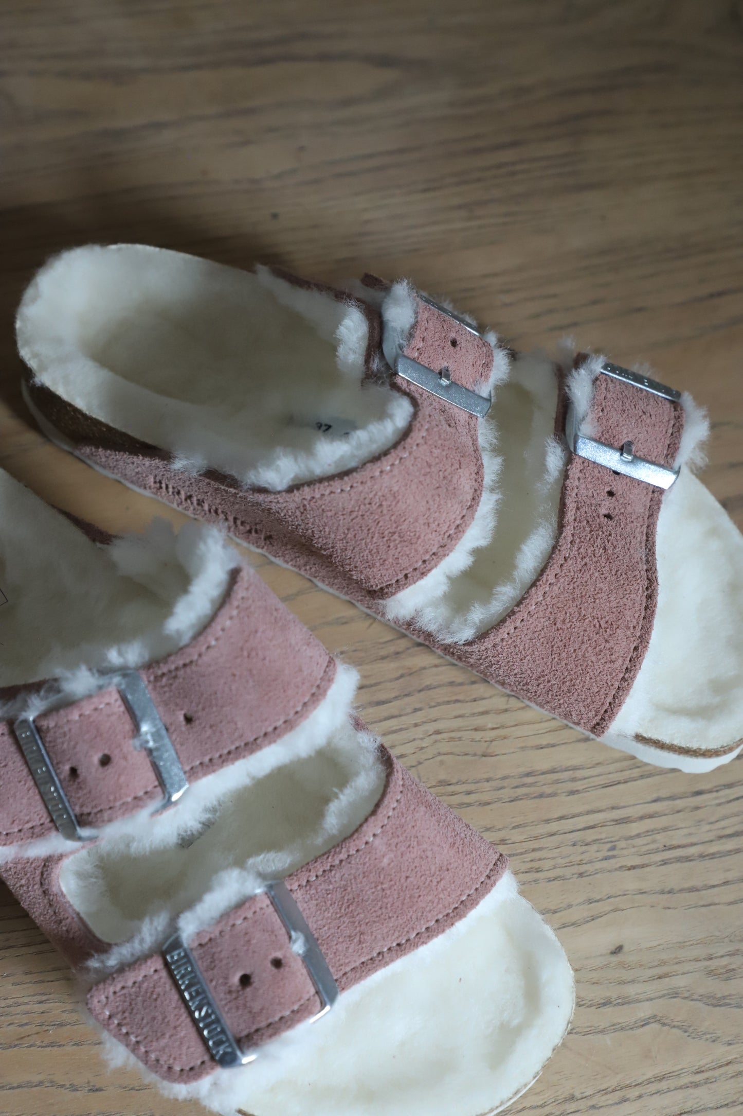 NEW Birkenstock AZ Sherling lined sandals size 37