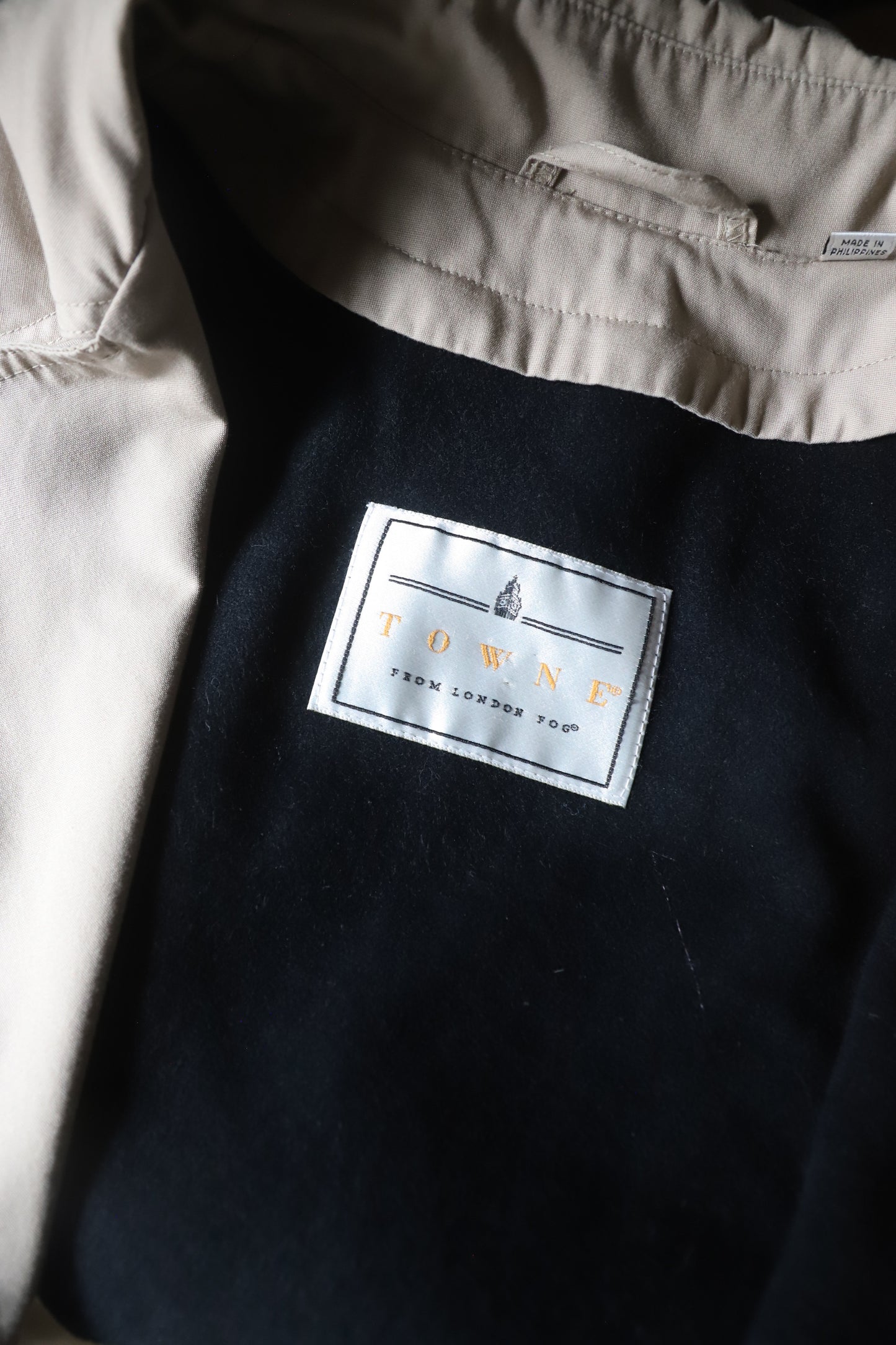 Vintage Towne trench coat size 12