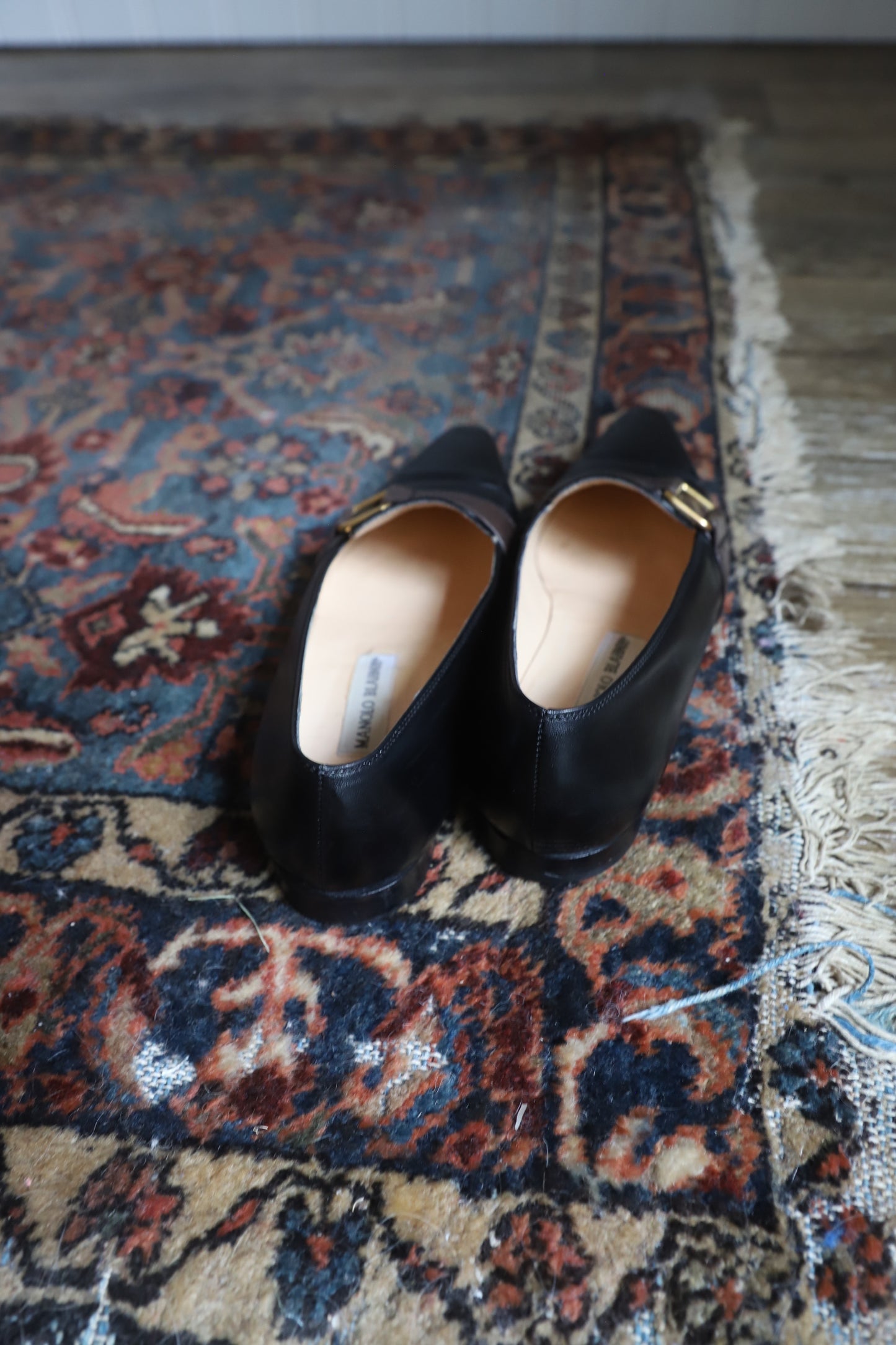 Manolo Blahnik leather flats size 36.5