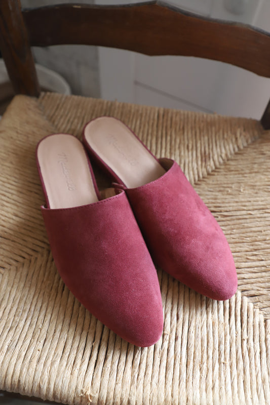 Madewell Kasey Suede Mules size 6