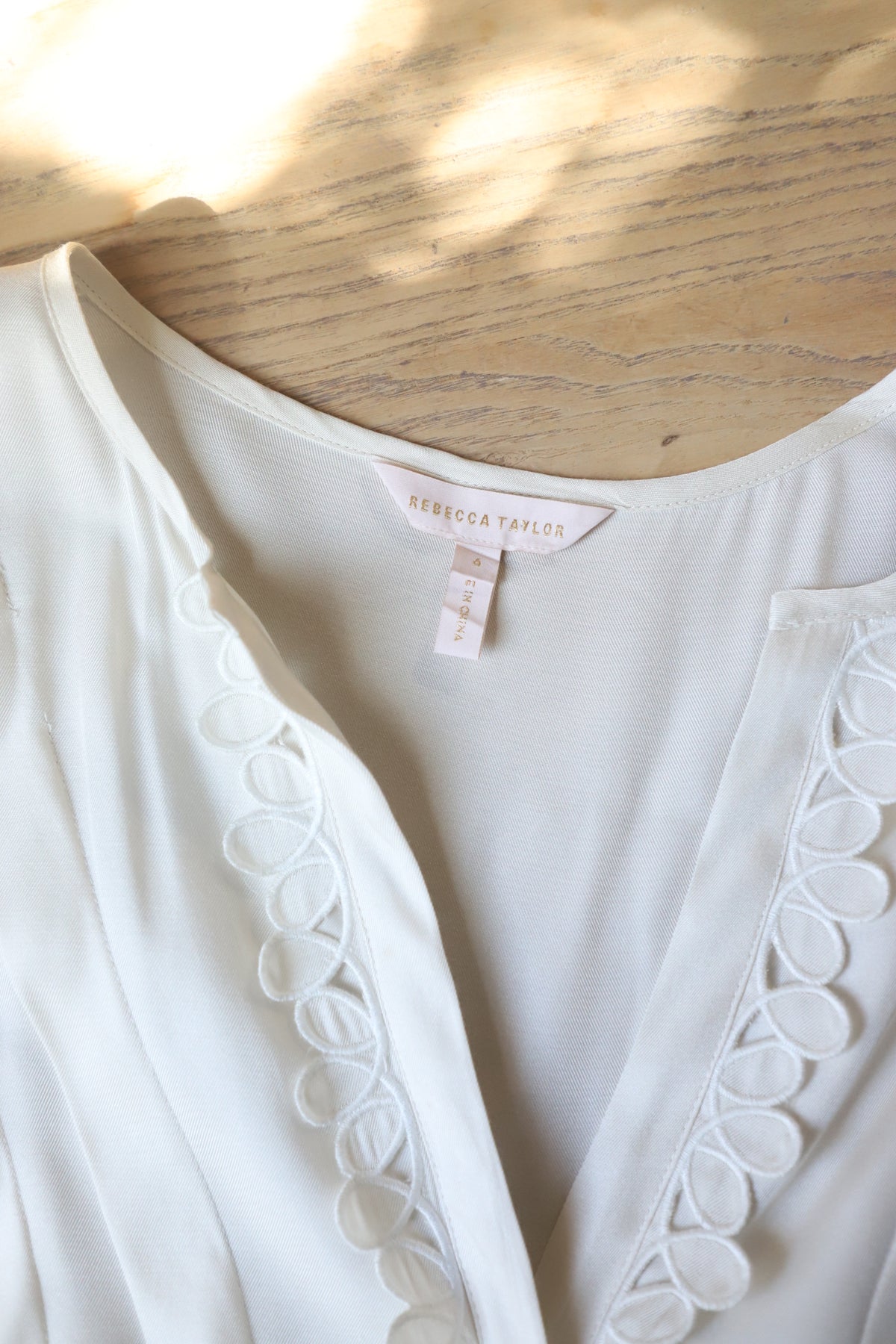 Rebecca Taylor silk blend blouse size 6