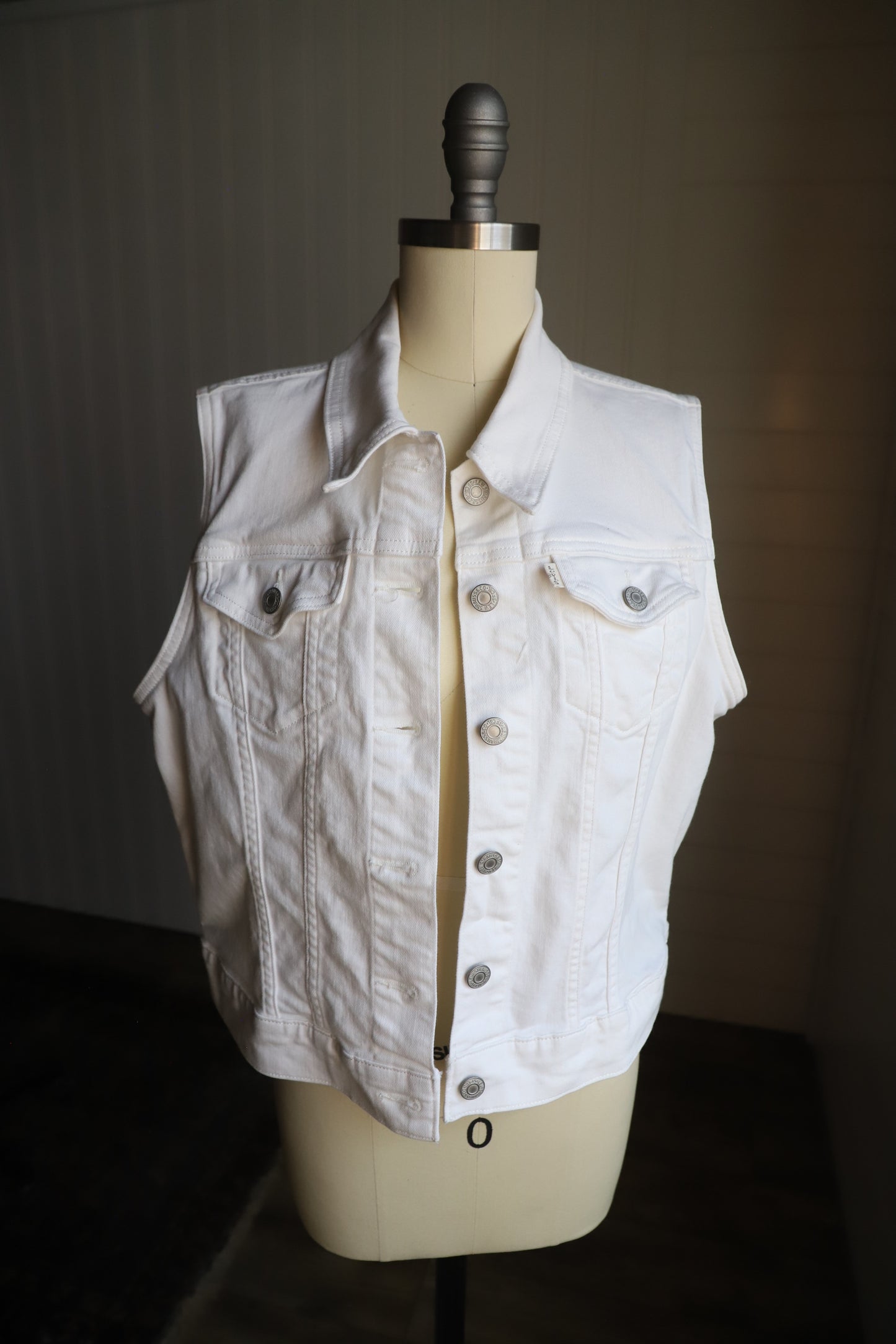 Levi brand denim vest size M (see description on sizing)