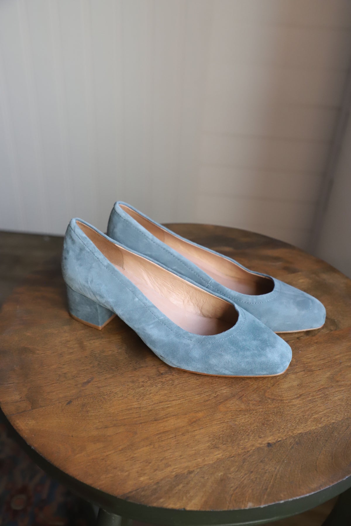 Madewell suede leather heels size 8.5