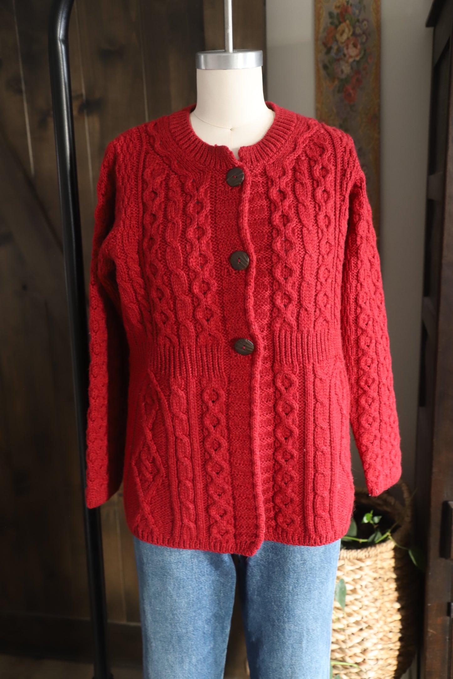 Shannon Woolen Mills Irish wool sweater, size XS