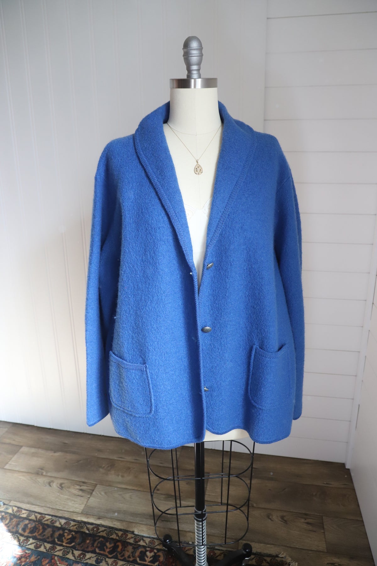 Vintage boiled wool shacket size 3X