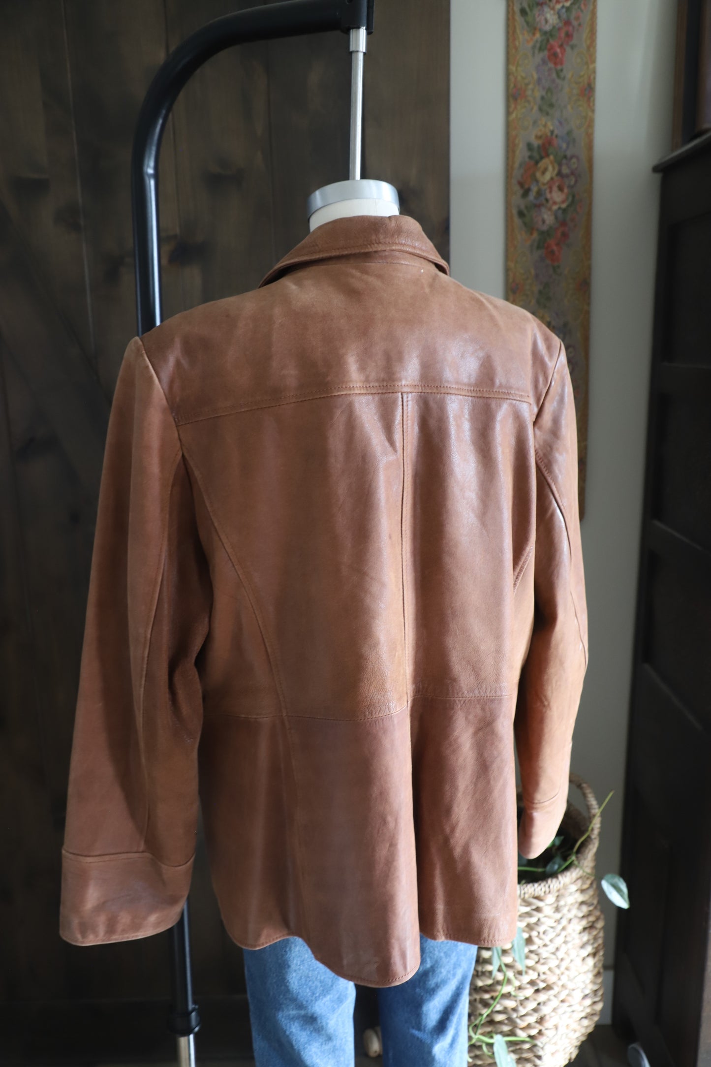 Vintage genuine nubuck leather jacket size XL