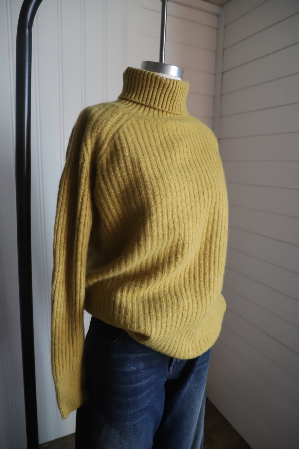 100% merino wool knit, chartreuse!