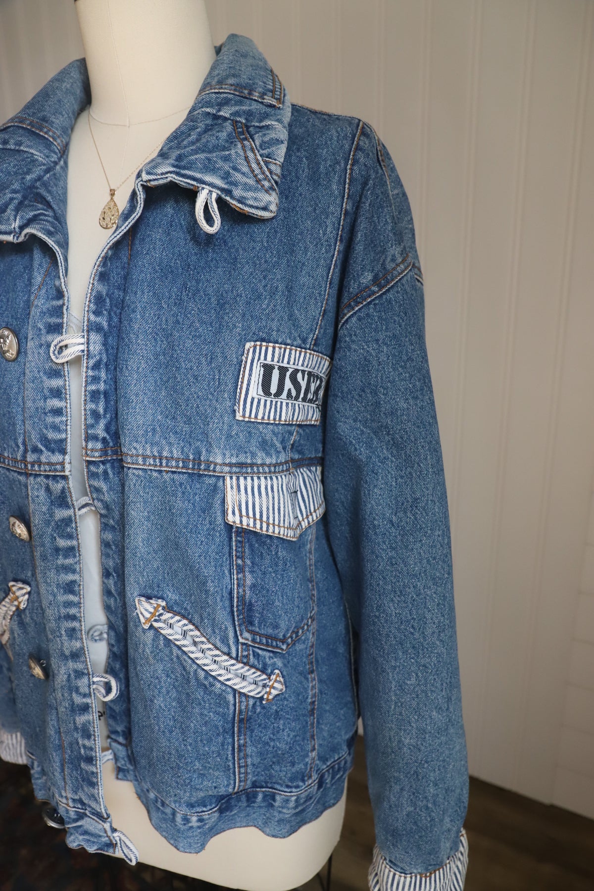 Vintage “Used” denim jacket