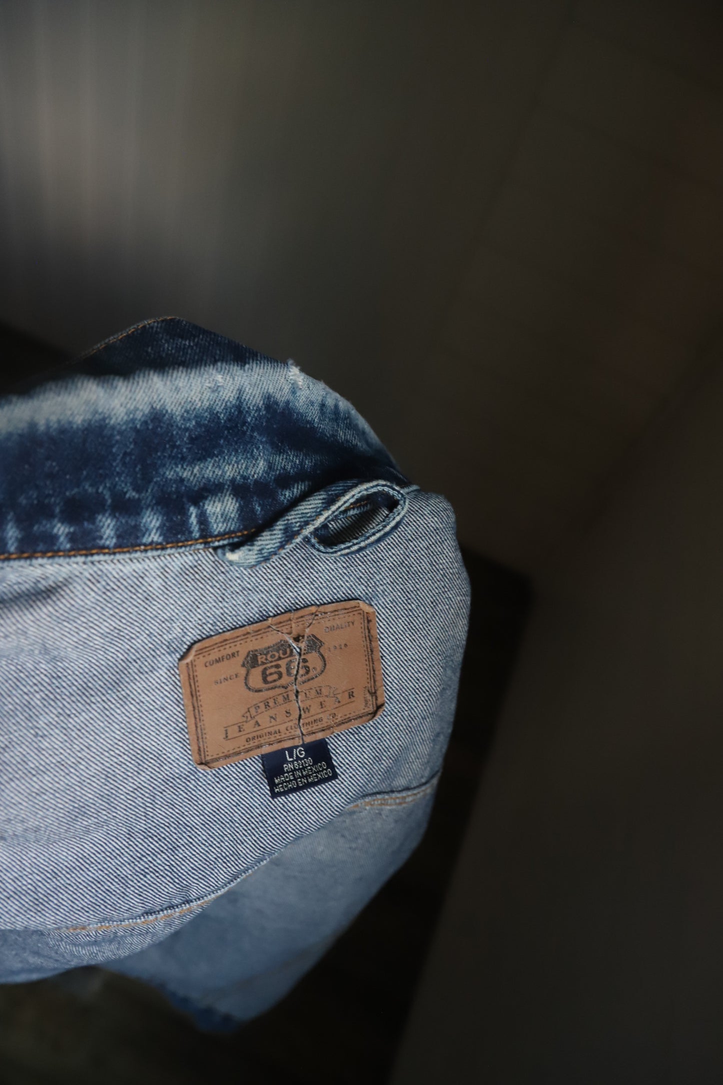 Vintage upcycled denim jacket