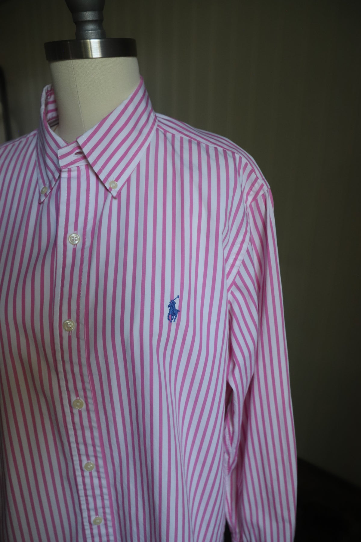Polo Ralph Lauren pink stripe button down