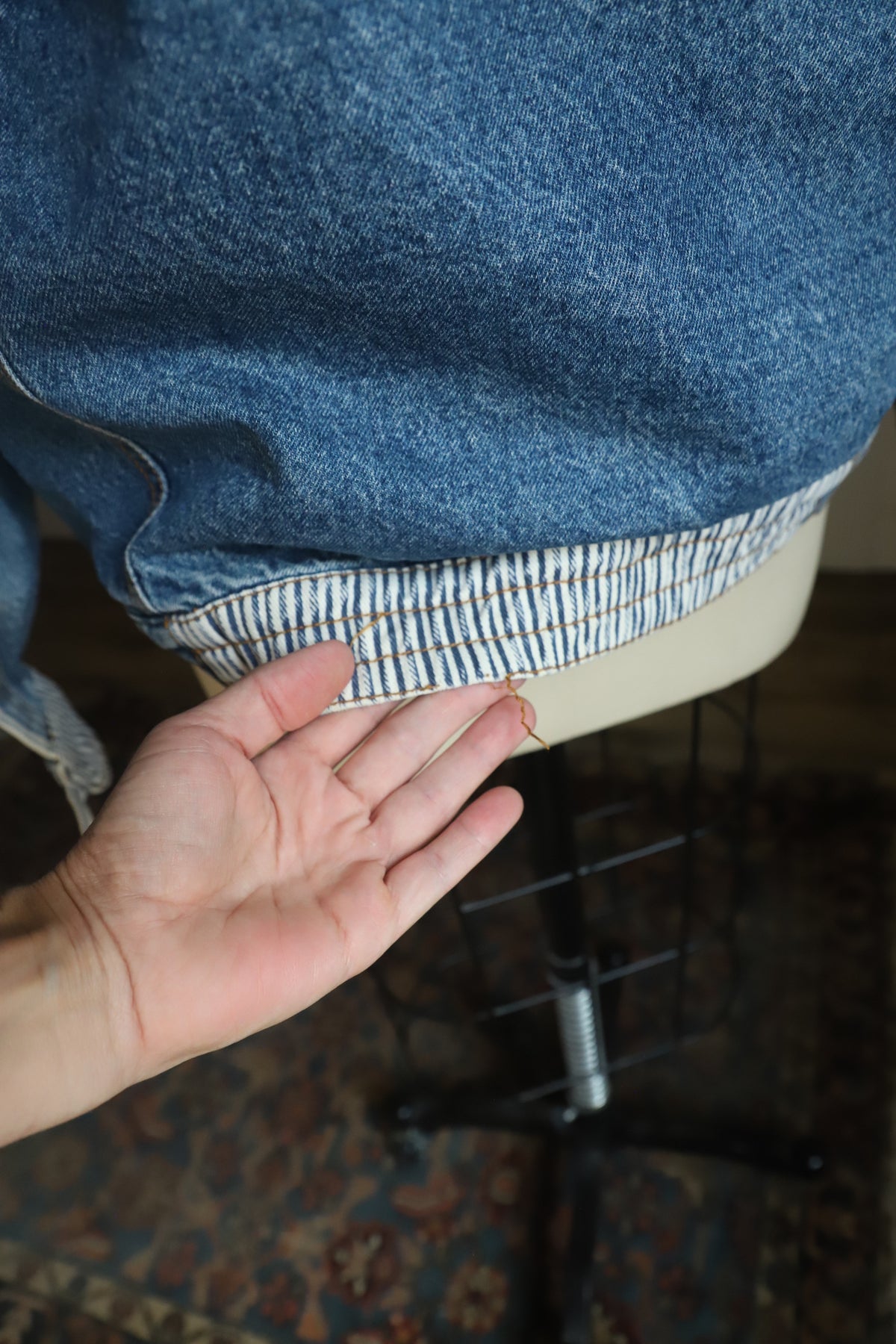 Vintage “Used” denim jacket