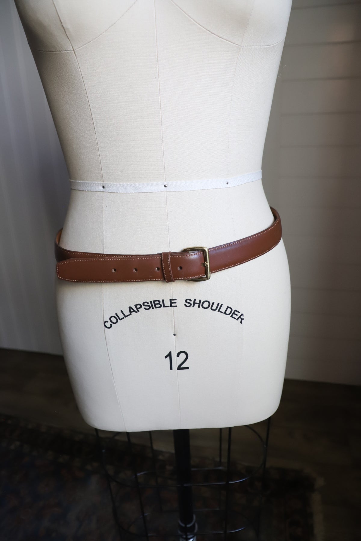 Leather belt